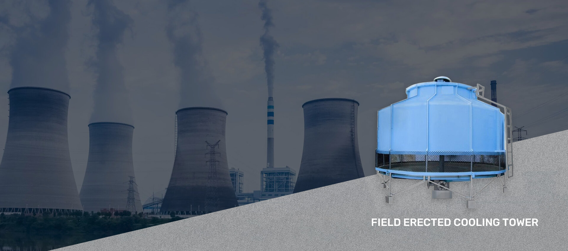 FRP INDUCED DRAFT COUNTER FLOW COOLING TOWER